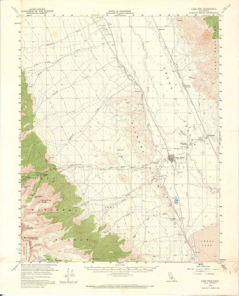 Lone Pine Calif 1958